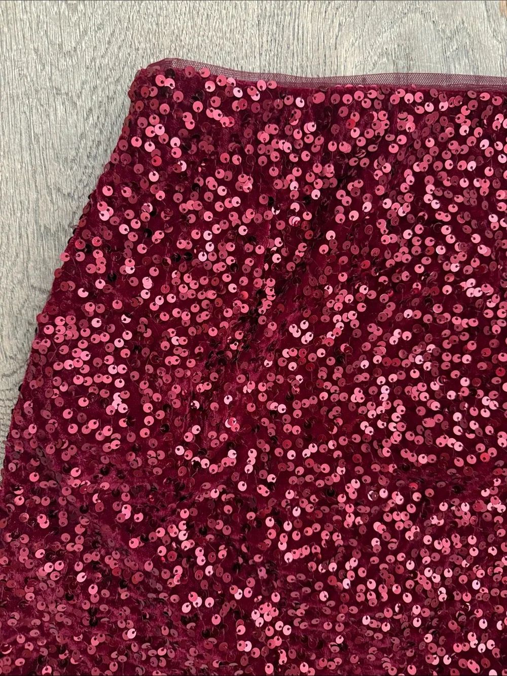 Gap Kid’s Sequin Mini Skirt in Deep Berry